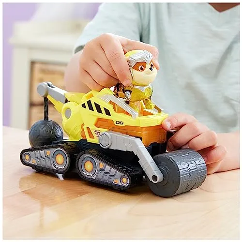 PAW Patrol: The Mighty Movie Rubble's Mighty Movie Bulldozer Toy