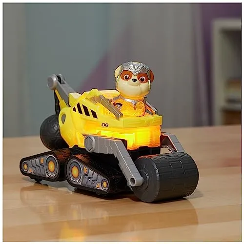 PAW Patrol: The Mighty Movie Rubble's Mighty Movie Bulldozer Toy
