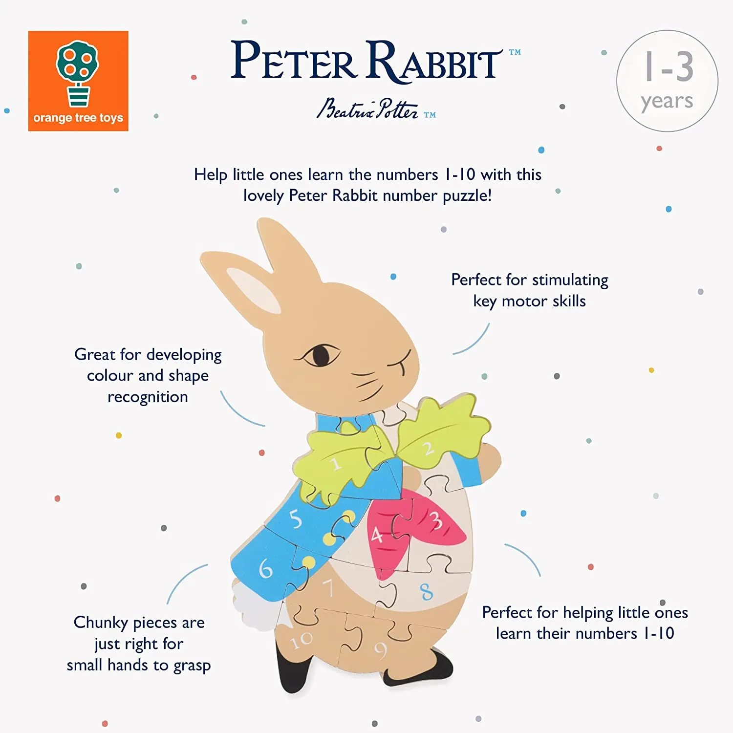 Peter Rabbit Wooden Number Puzzle