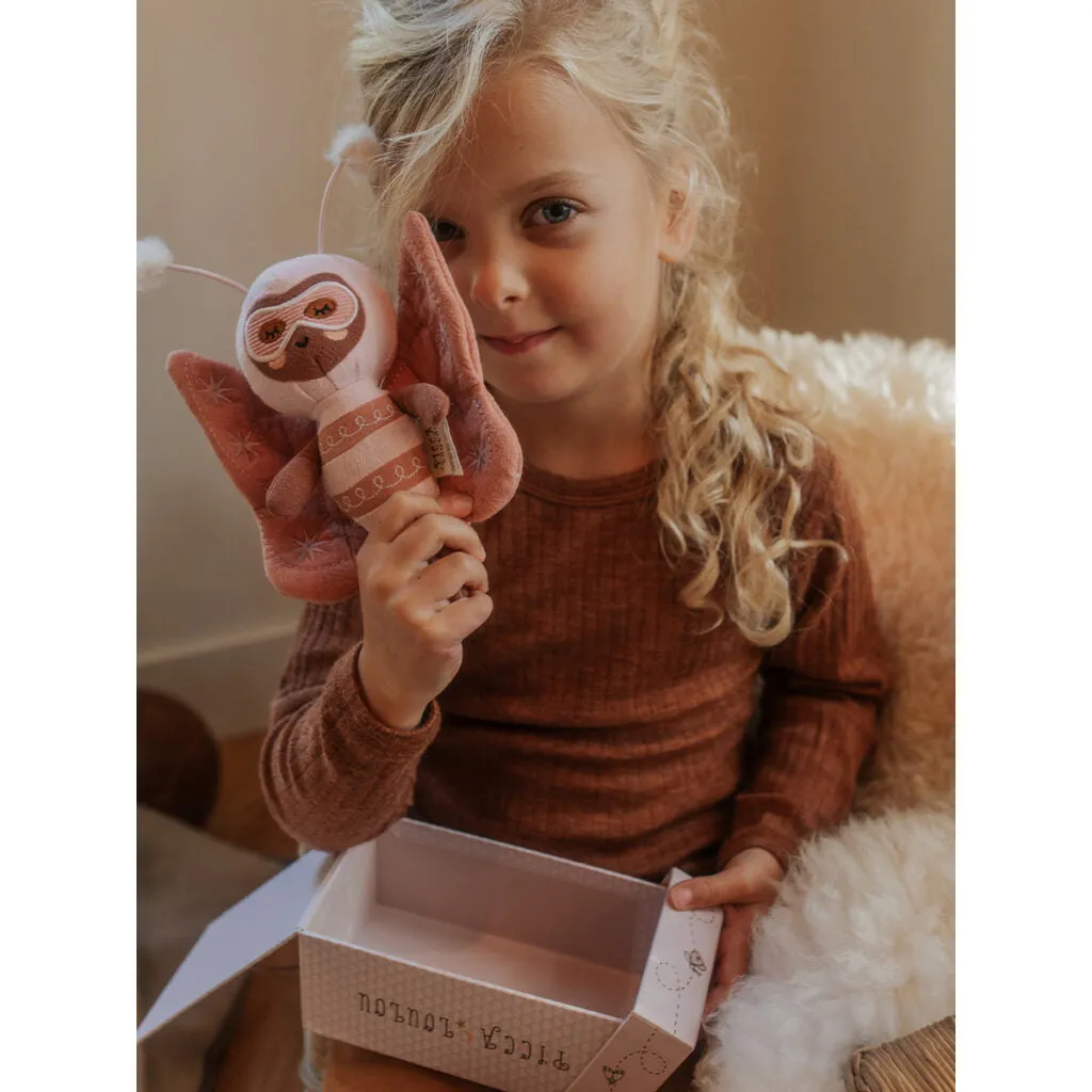 Picca Loulou Powerfluff Becky Butterfly Pink In Giftbox - 18cm