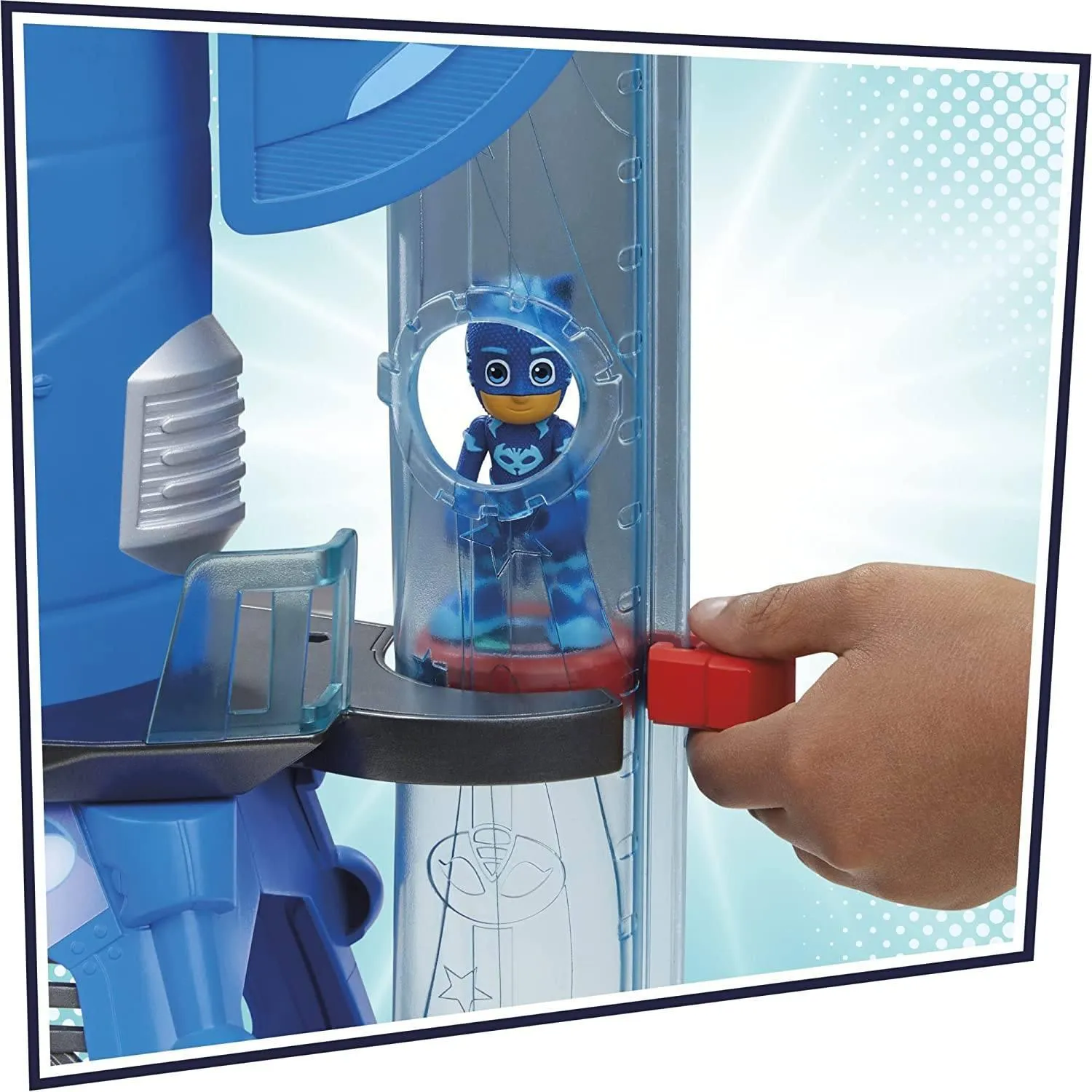 PJ Masks Deluxe Battle HQ  Headquarters Playset with 2 Action Figures and Vehicle