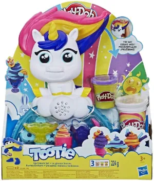Play Doh Tootie The Unicorn Ice Cream Set with 3 Non Toxic Colors