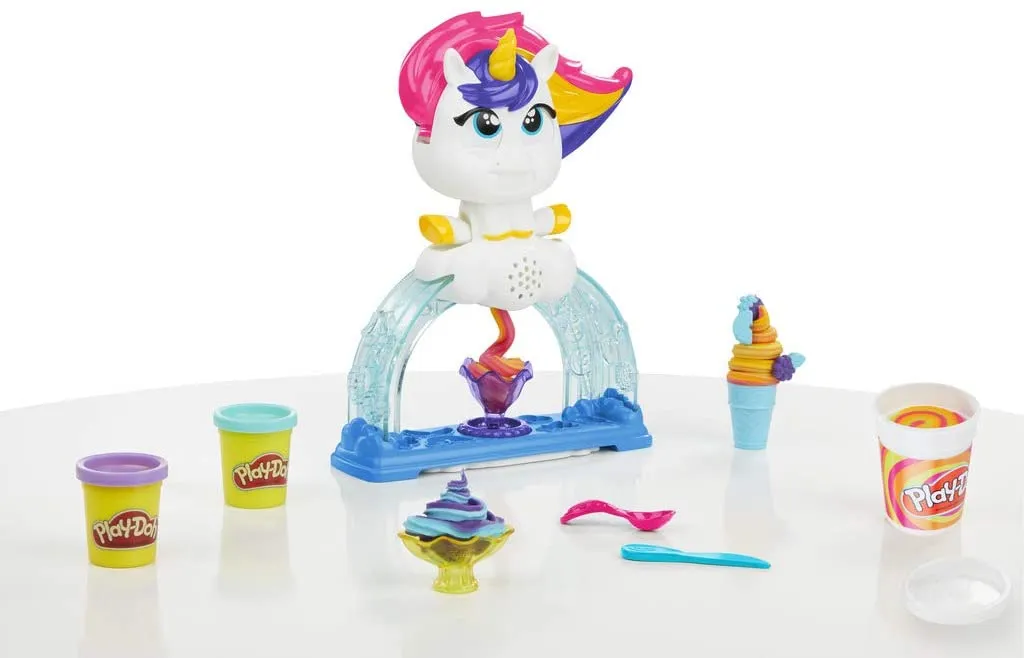 Play Doh Tootie The Unicorn Ice Cream Set with 3 Non Toxic Colors