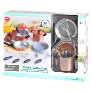 Playgo Toys Ent. Ltd. Chefs Collection Metal Cookware