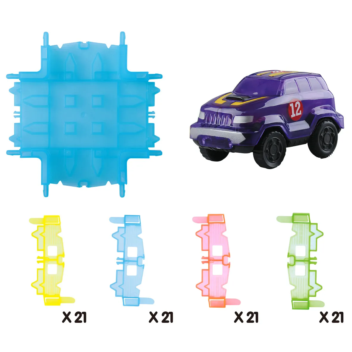 Playgo Toys Ent. Ltd. Glow Racer Track Set
