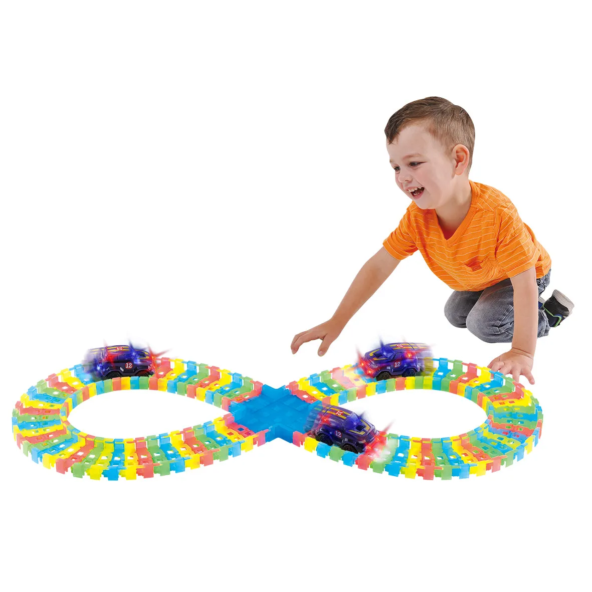 Playgo Toys Ent. Ltd. Glow Racer Track Set