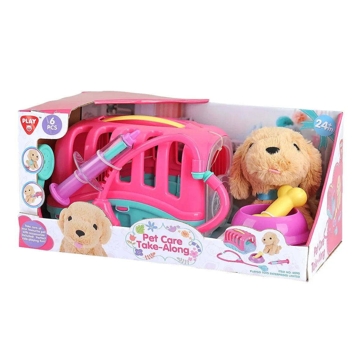 Playgo Toys Ent. Ltd. Pet Care Take Along 6Pc