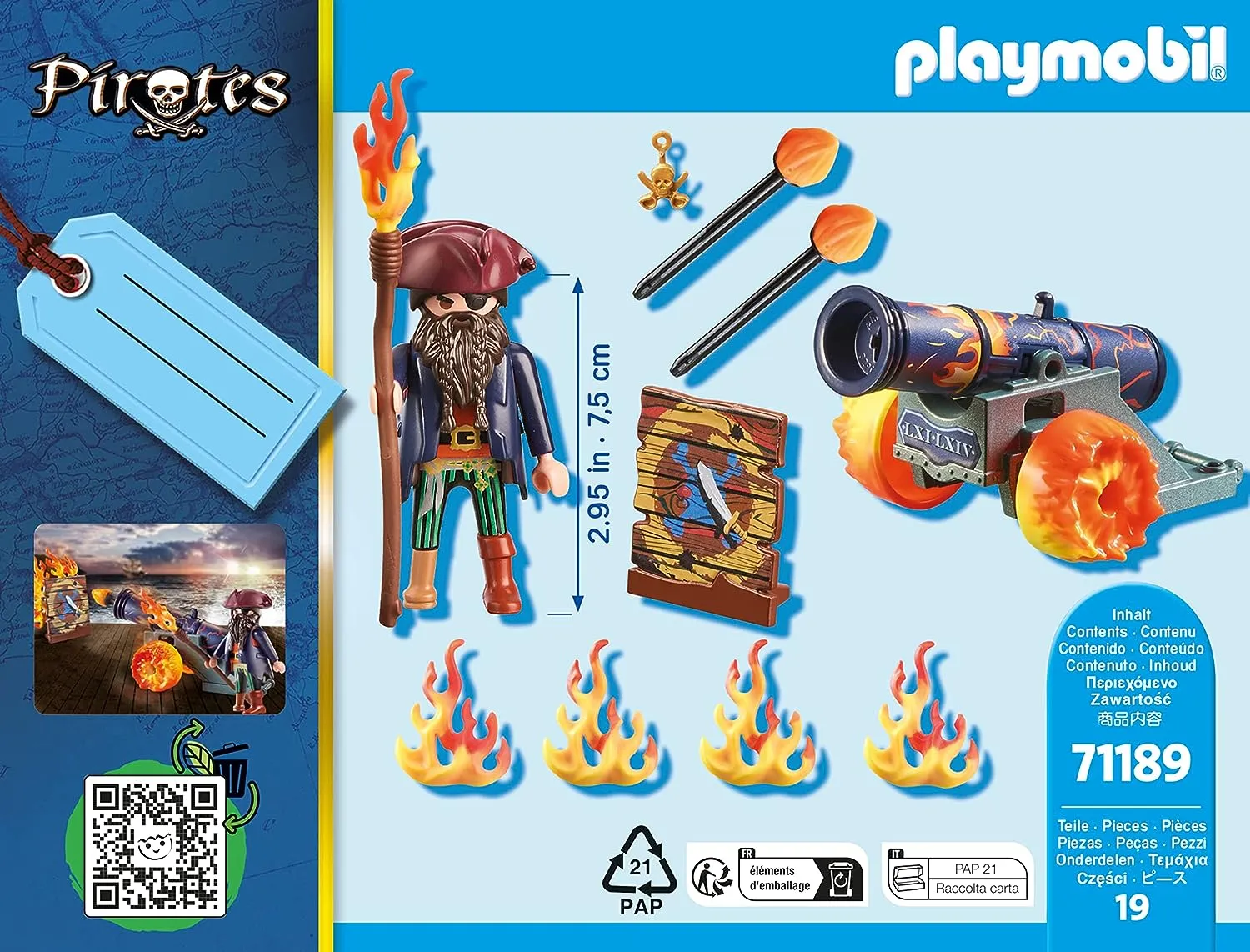 Playmobil 71189 Pirate and Fire Cannon
