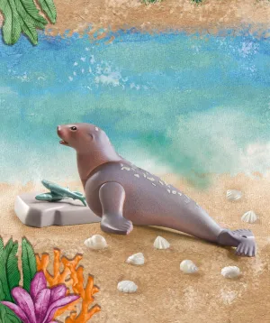 PLAYMOBIL 71288 Wiltopia - Sea Lion Wise - Kids Toys