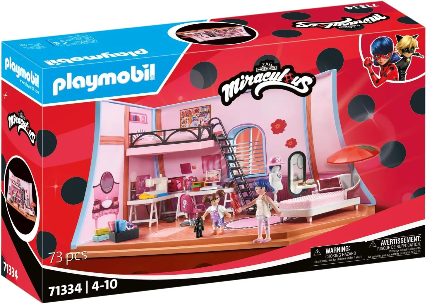 Playmobil 71334 Miraculous Marinette's Loft Wise - Kids Toys