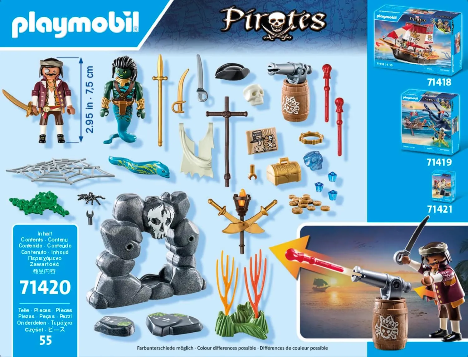 Playmobil 71420 Pirates Treasure Hunt Wise - Kids Toys