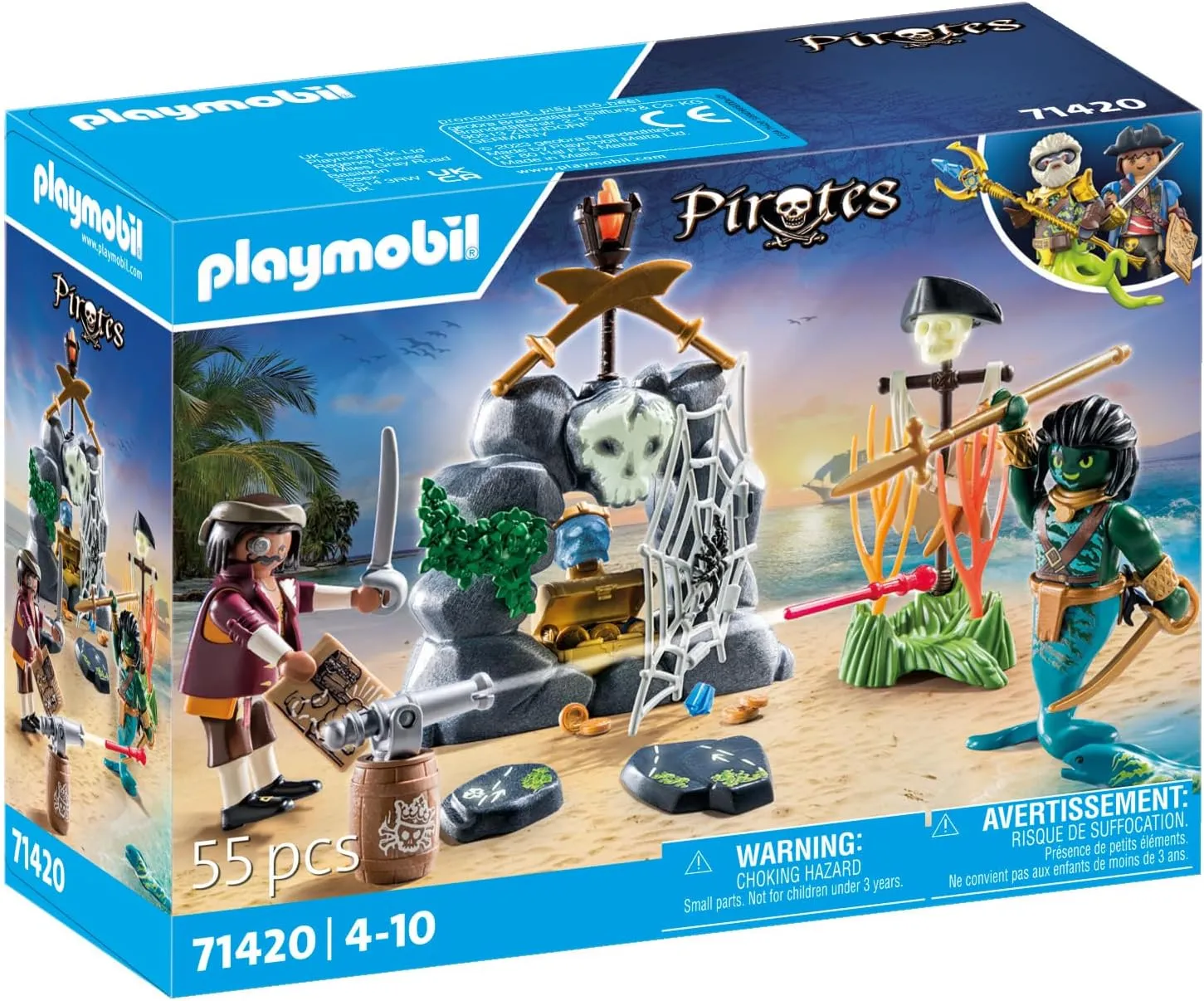Playmobil 71420 Pirates Treasure Hunt Wise - Kids Toys