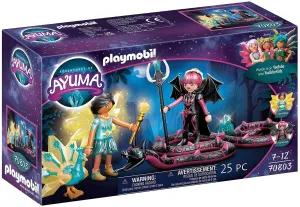 Playmobil Adventures of Ayuma 70803 Crystal Fairy and Bat Fairy with Soul Animal, For ages 7 