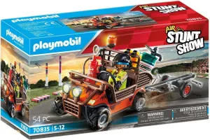 PLAYMOBIL Air Stunt Show 70835 Mobile Repair Service, Repair Vehicle with Mechanic, Toy Car for 5  Year Olds