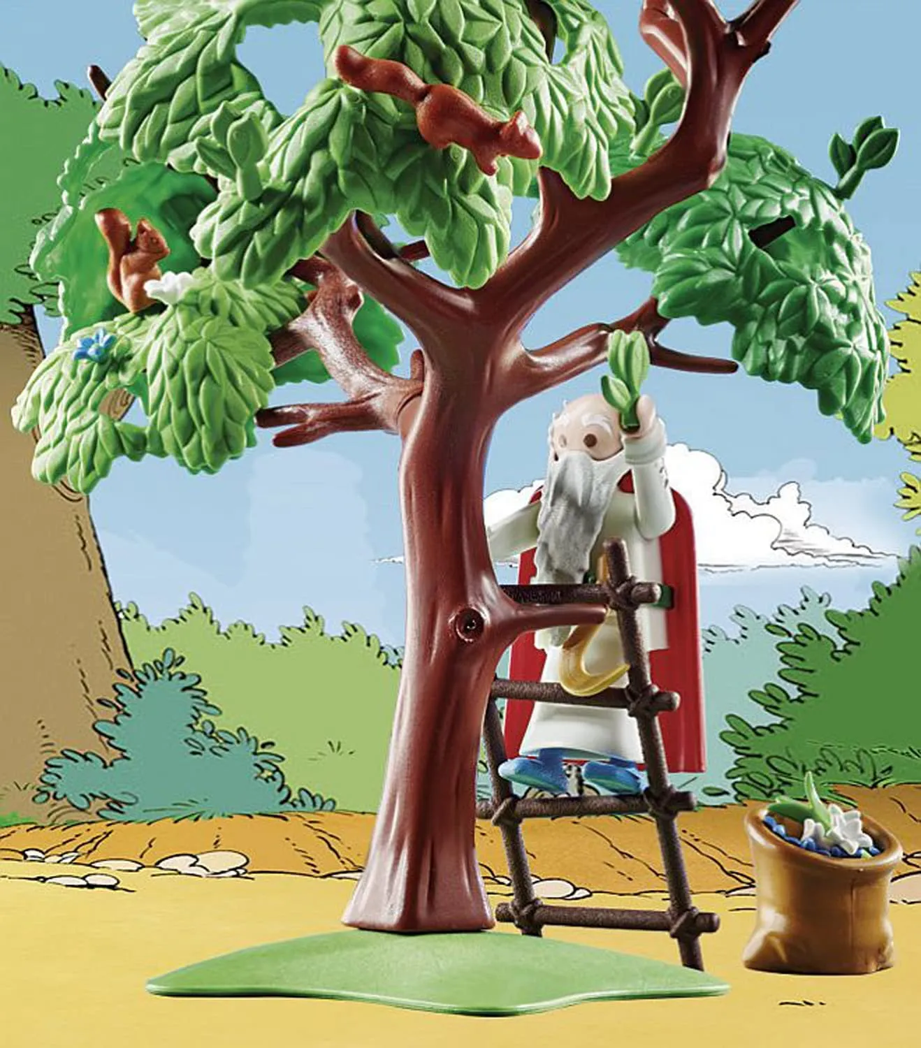 PLAYMOBIL Asterix 70933 Getafix with the Cauldron of Magic Potion, Toy for Children Ages 5 