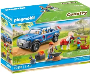 PLAYMOBIL Country 70518 Mobile Farrier, With light effect, For ages 4 