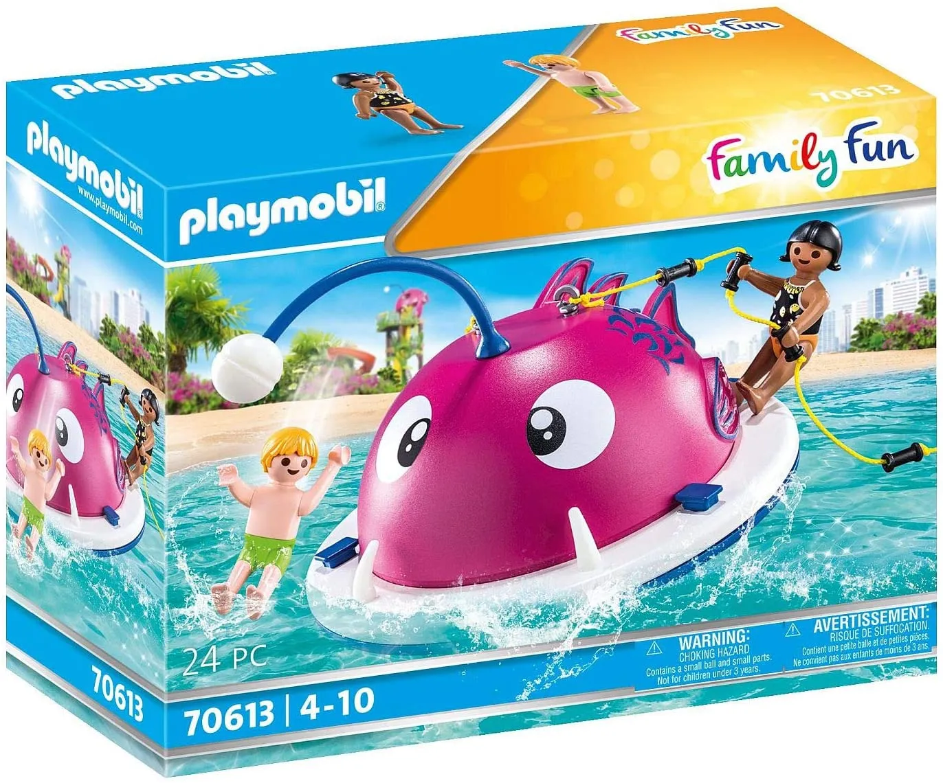 PLAYMOBIL Family Fun 70613 Swimming Island, Floats on Water, For ages 4 