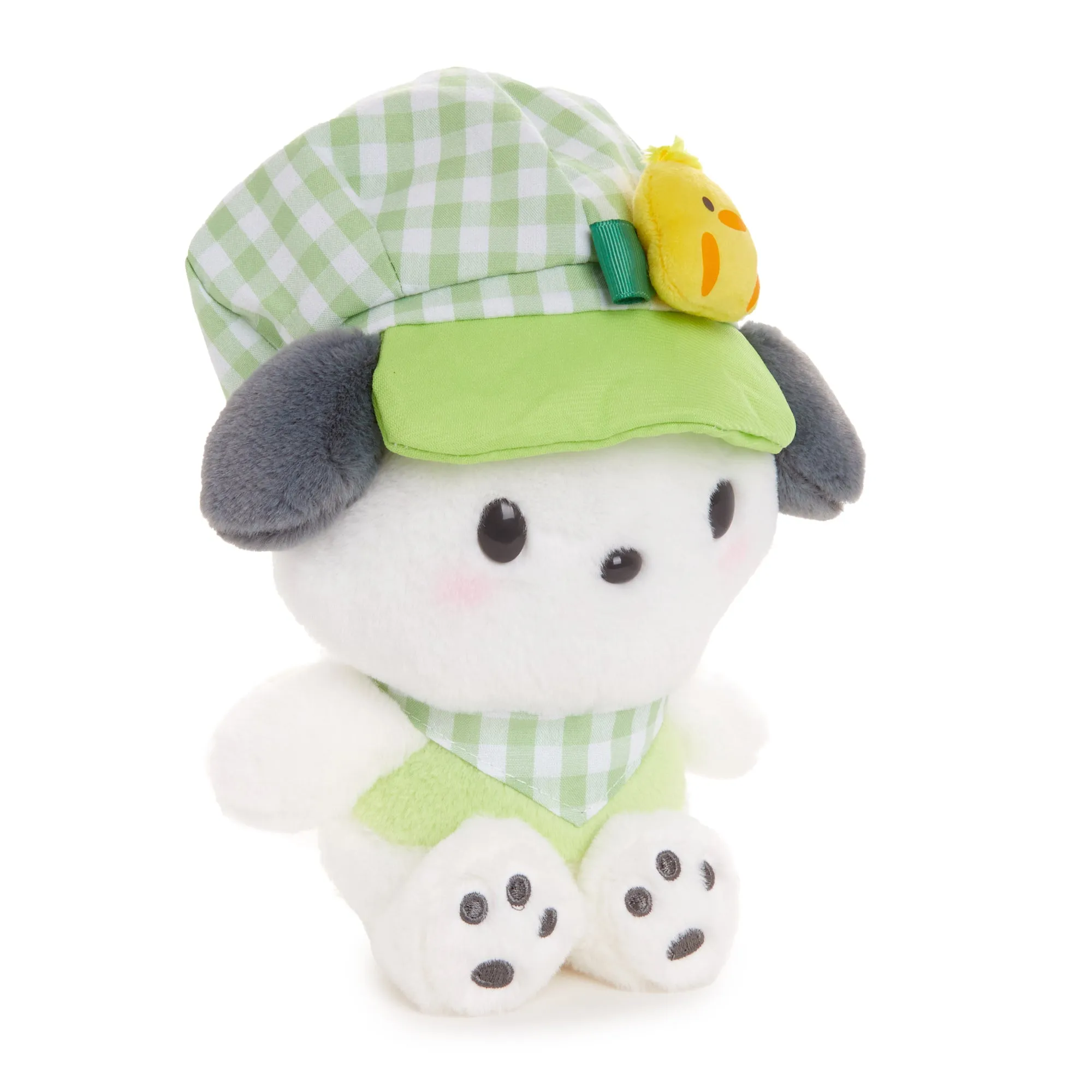 Pochacco 8" Plush (Gingham Cap Series) SANRIO