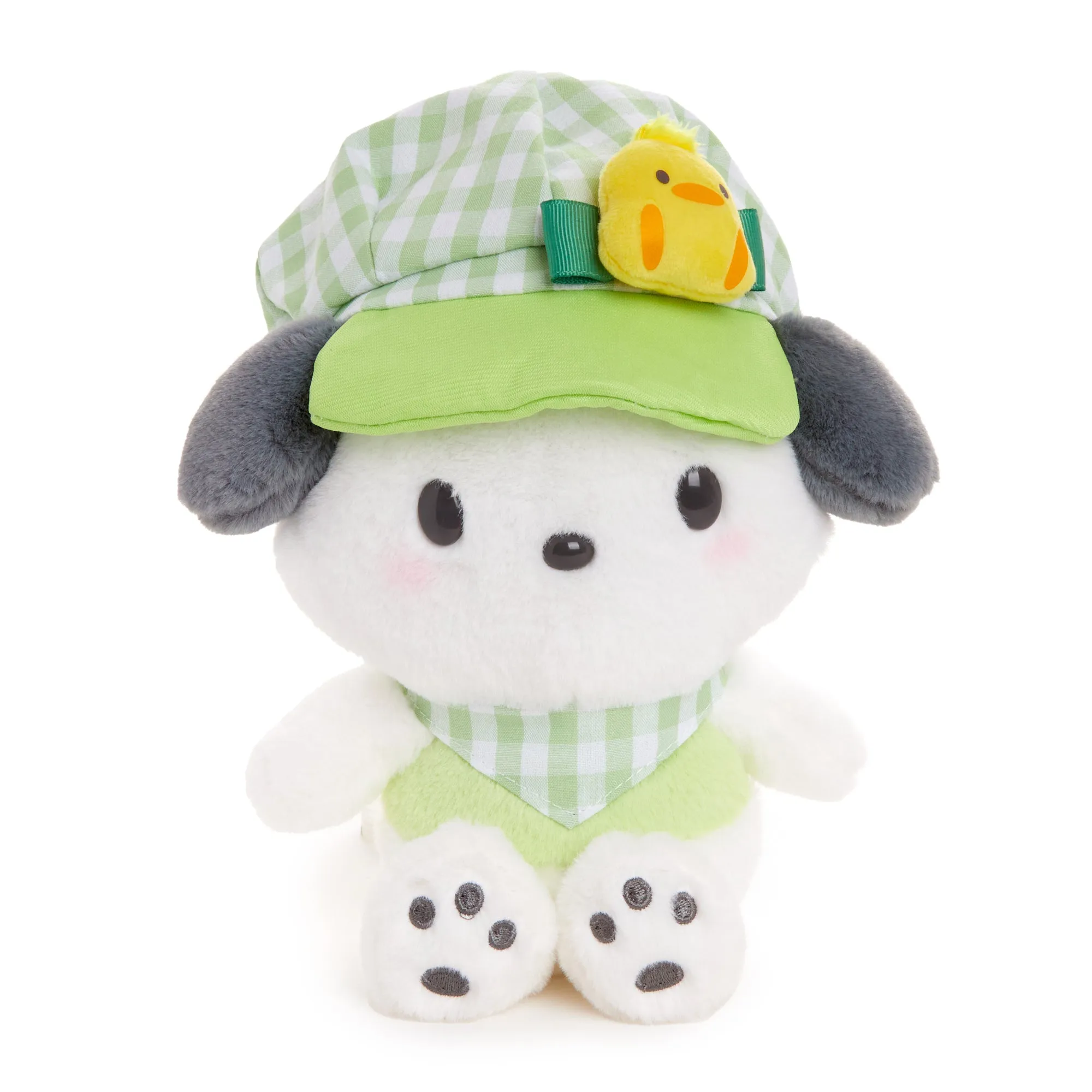 Pochacco 8" Plush (Gingham Cap Series) SANRIO