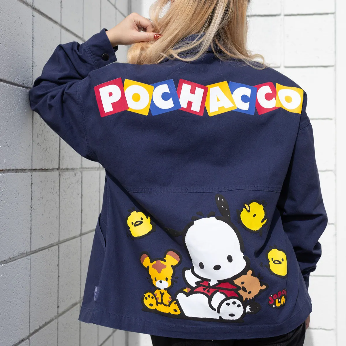 Pochacco x JapanLA Spirit Jersey Canvas Jacket