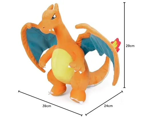 Pokemon 12" Charizard Plush - Supersoft Cuddly Toy for Ages 2 