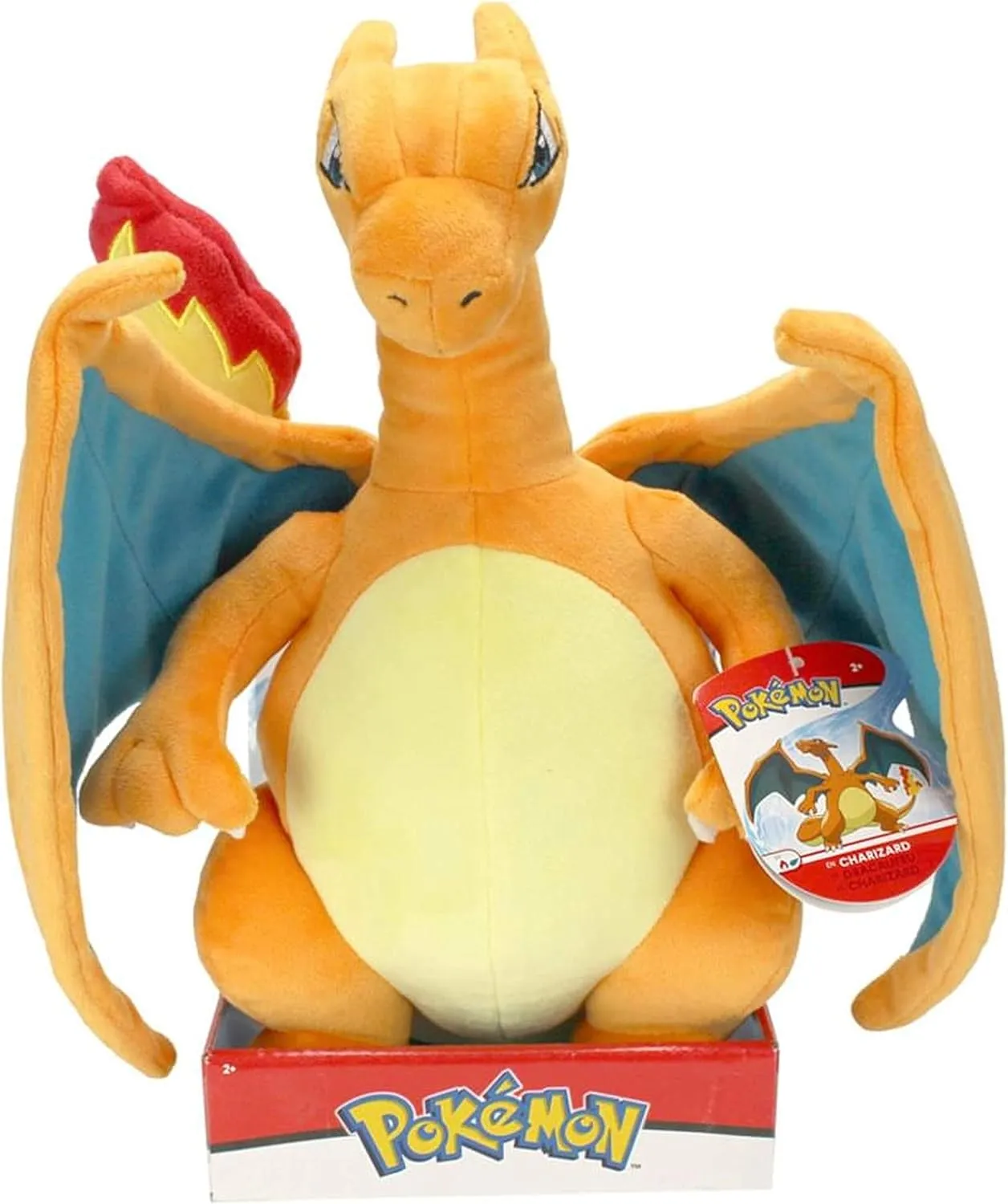 Pokemon 12" Charizard Plush - Supersoft Cuddly Toy for Ages 2 