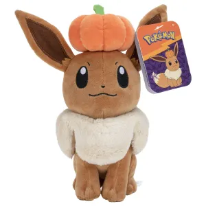 Pokemon Halloween 20cm Plush Eevee With Pumpkin