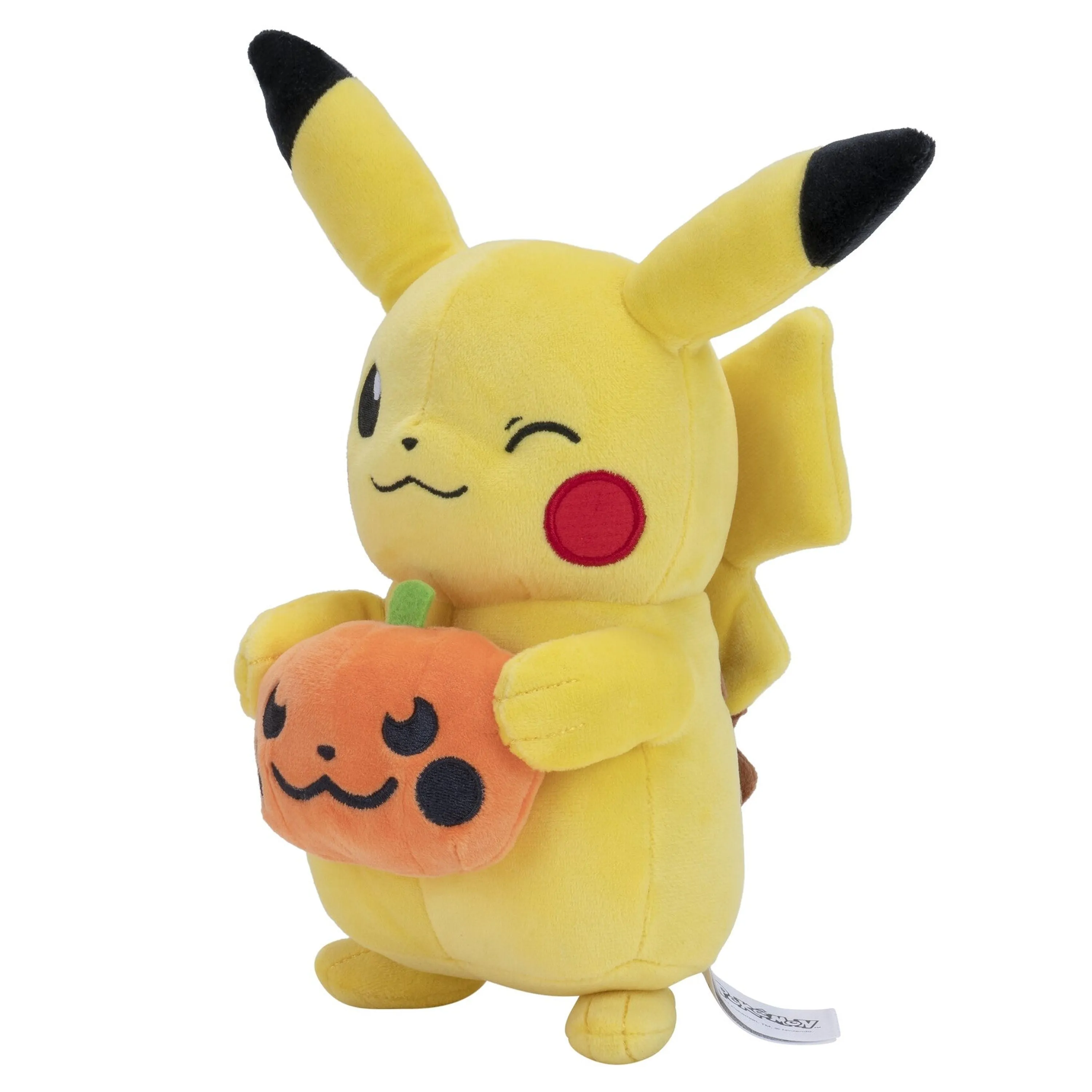 Pokemon Halloween 20cm Plush Pikachu Holding A Pumpkin