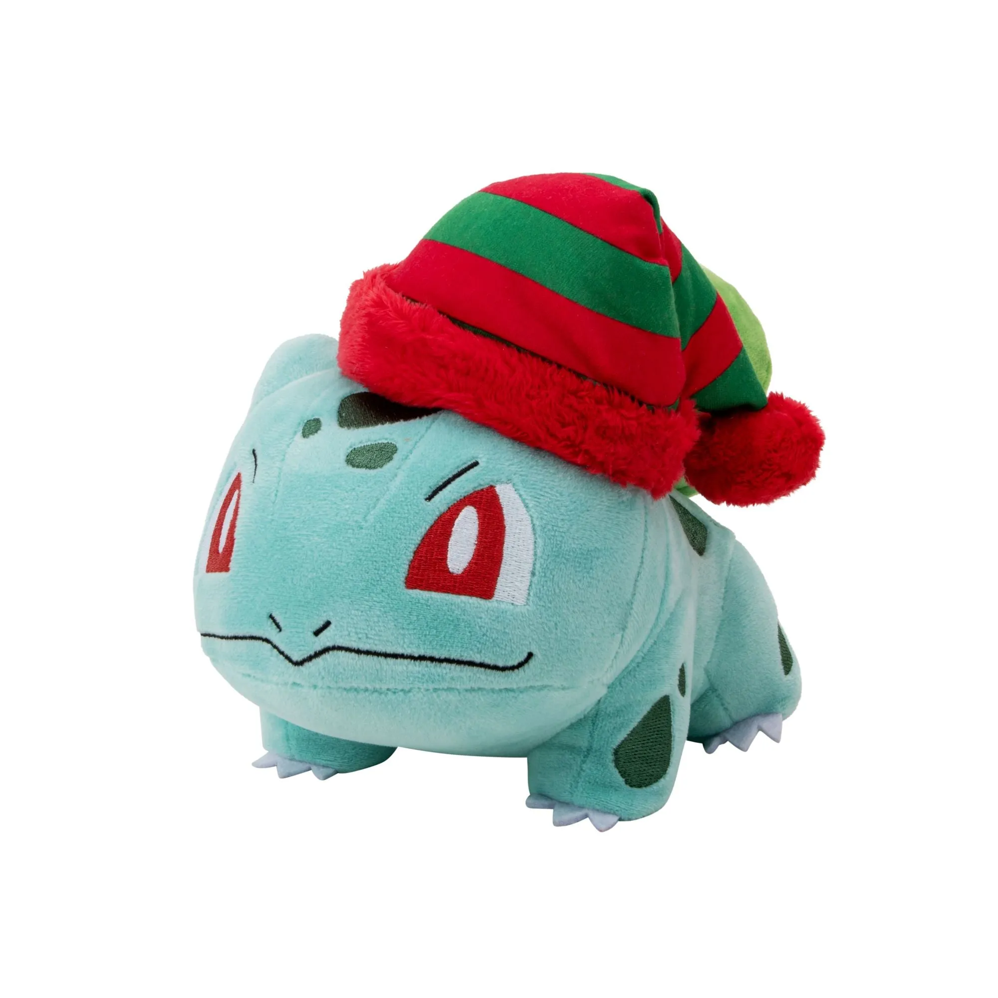 Pokemon Seasonal Holiday 8 Inch Plush - Bulbasaur With Christmas Hat