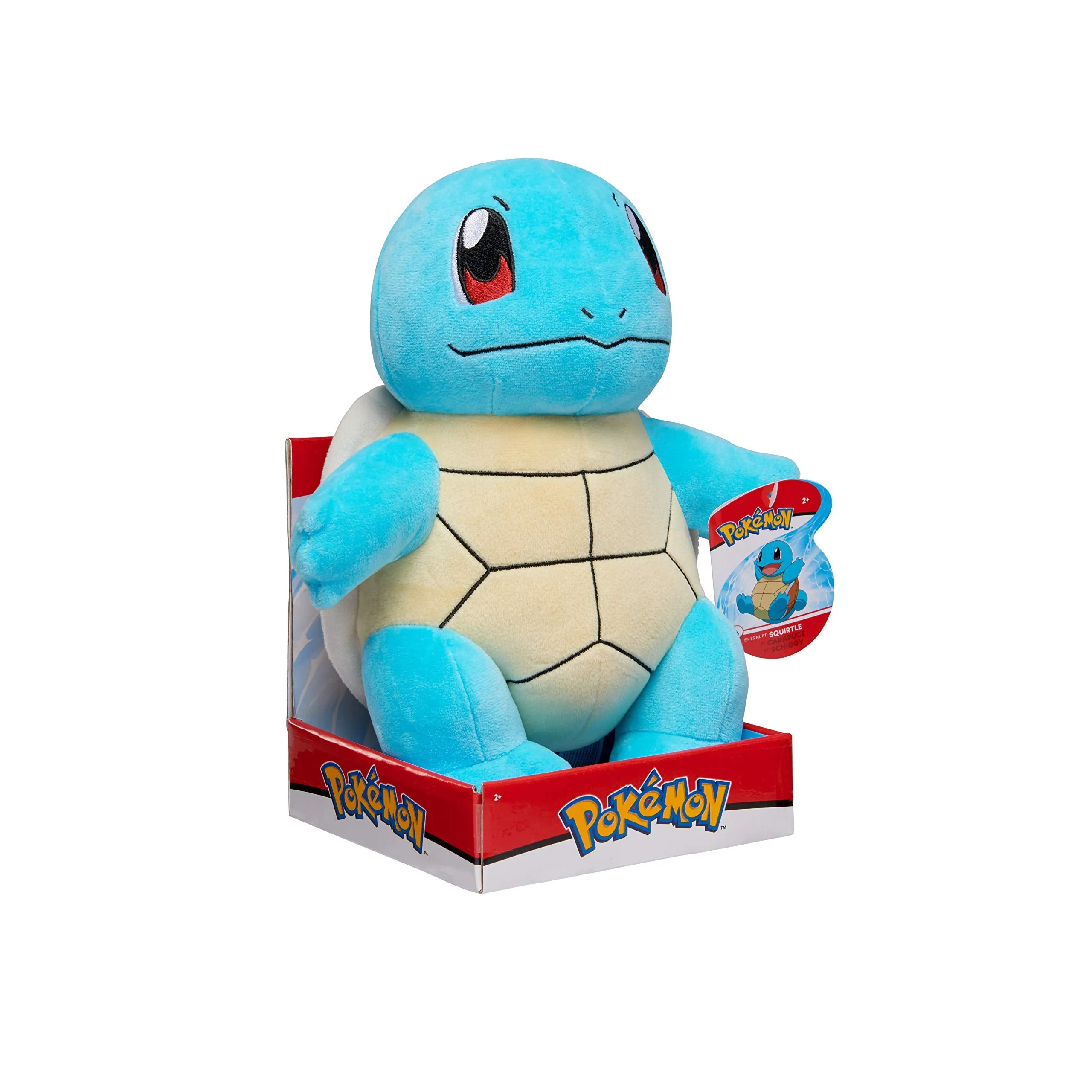 Pokémon 12-Inch Squirtle Plush - Officially Licensed Soft Toy for Ages 3 