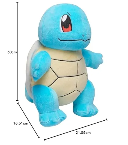 Pokémon 12-Inch Squirtle Plush - Officially Licensed Soft Toy for Ages 3 