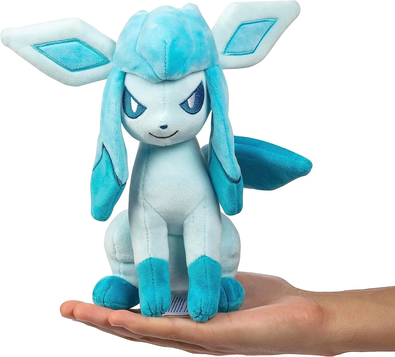 Pokémon Glaceon Plush - 8-Inch Soft Plush with Authentic Details - Ages 3 