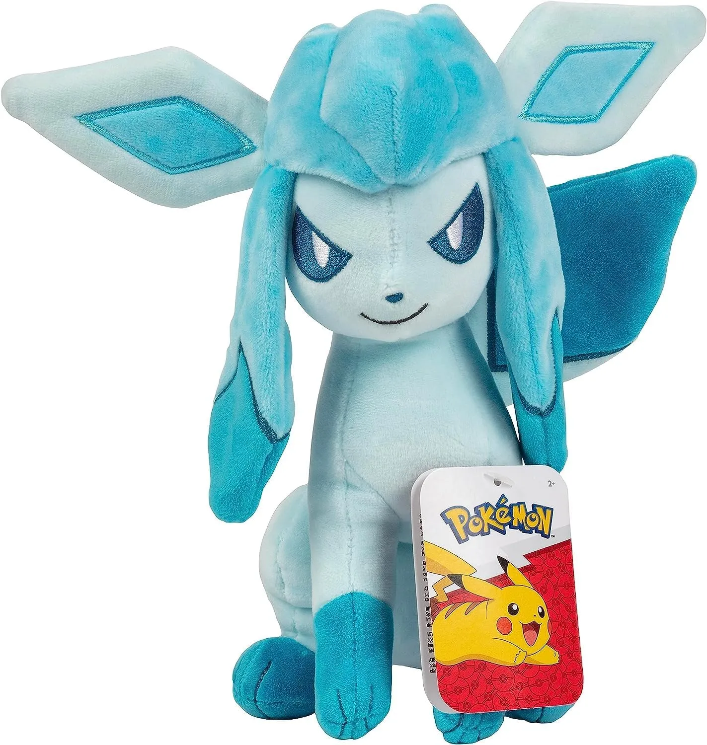 Pokémon Glaceon Plush - 8-Inch Soft Plush with Authentic Details - Ages 3 