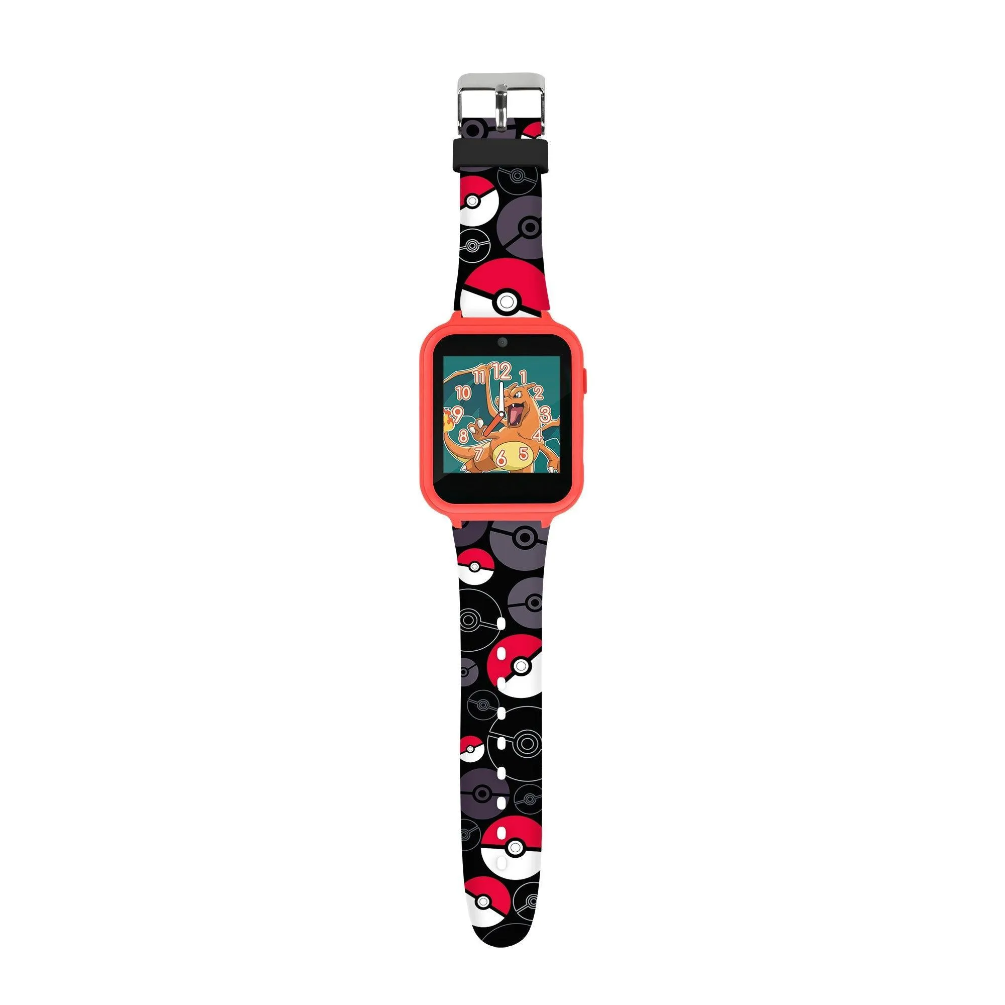 Pokmon Red Printed Character Printed Strap Smart Watch