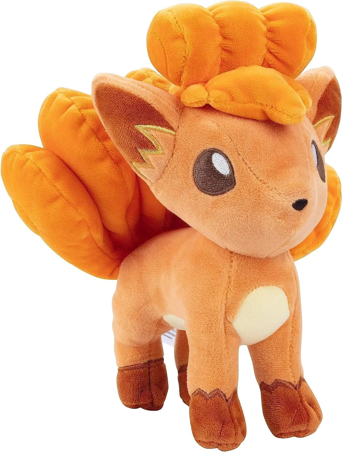 Pokémon Vulpix 8-Inch Plush - Authentic Fire-Type Pokémon Plush for Kids Ages 2 