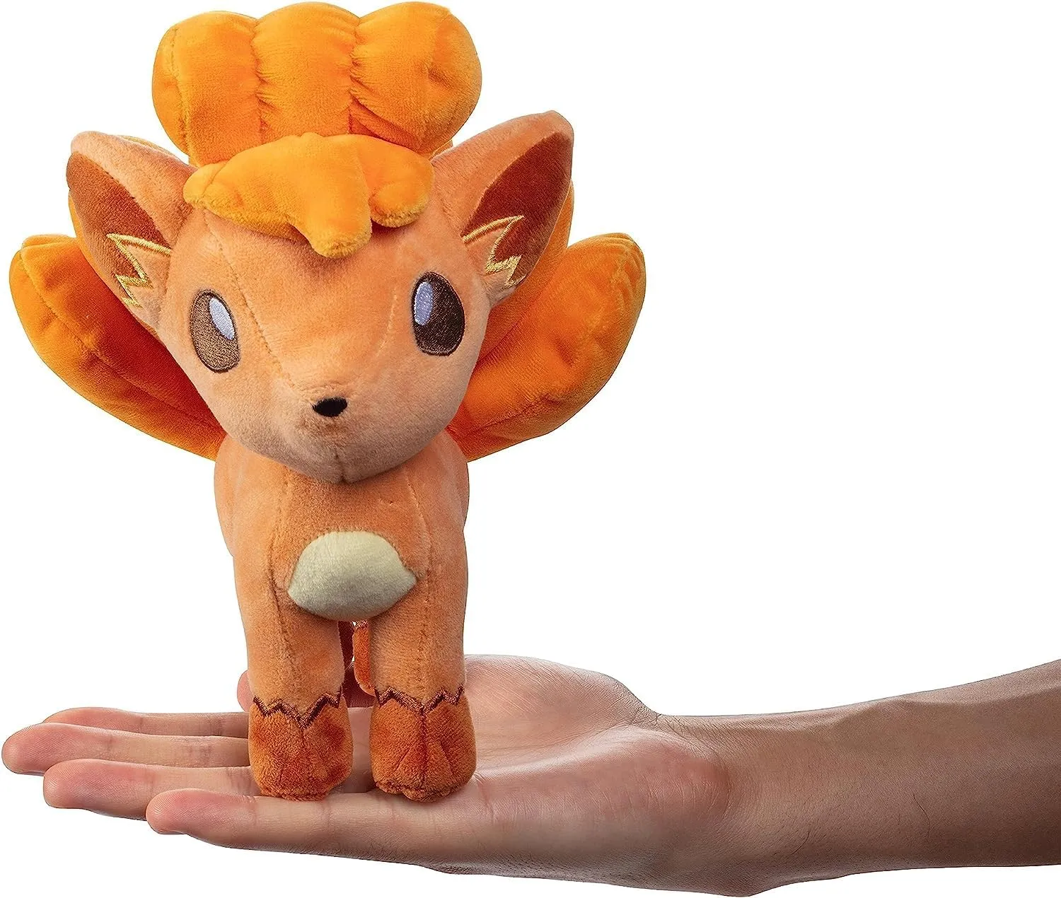 Pokémon Vulpix 8-Inch Plush - Authentic Fire-Type Pokémon Plush for Kids Ages 2 