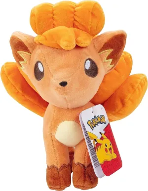 Pokémon Vulpix 8-Inch Plush - Authentic Fire-Type Pokémon Plush for Kids Ages 2 