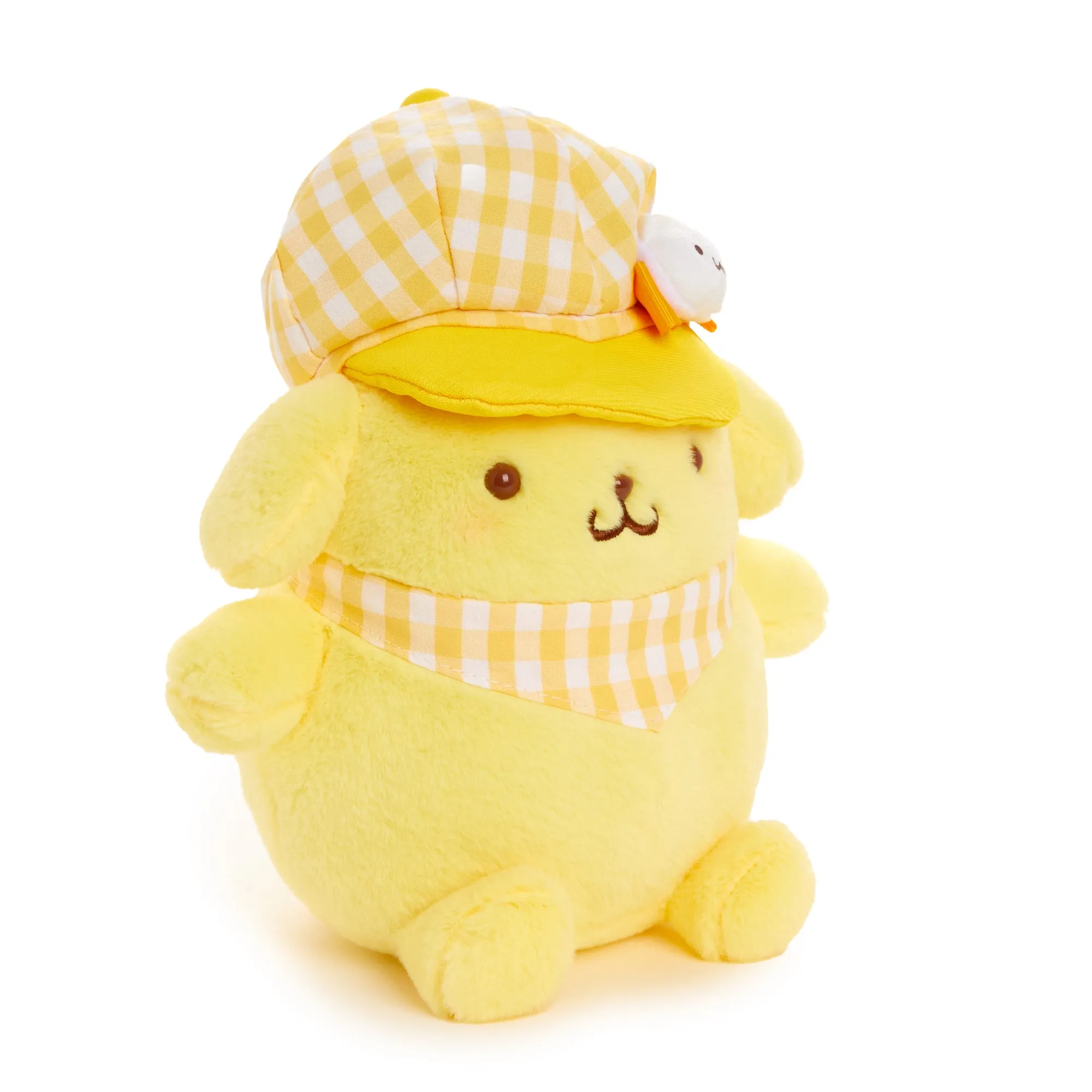 Pompompurin 8" Plush (Gingham Cap Series) SANRIO