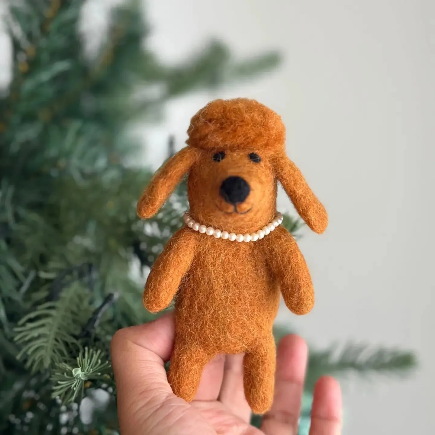 Poodle Dog Finger Puppet Odin Parker