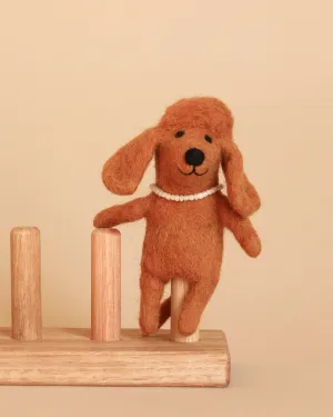 Poodle Dog Finger Puppet Odin Parker