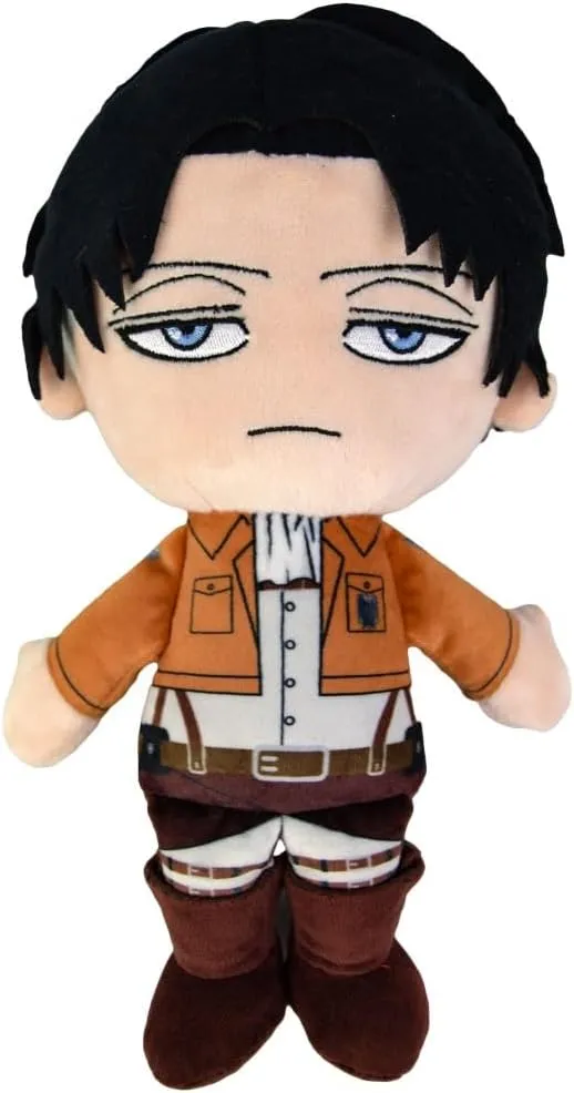 POPBUDDIES Attack on Titan Levi Plush - Officially Licensed 29cm Stuffed Toy for Ages 12 