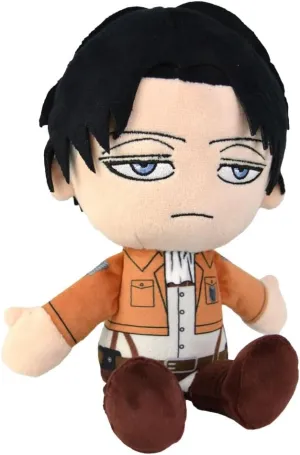 POPBUDDIES Attack on Titan Levi Plush - Officially Licensed 29cm Stuffed Toy for Ages 12 