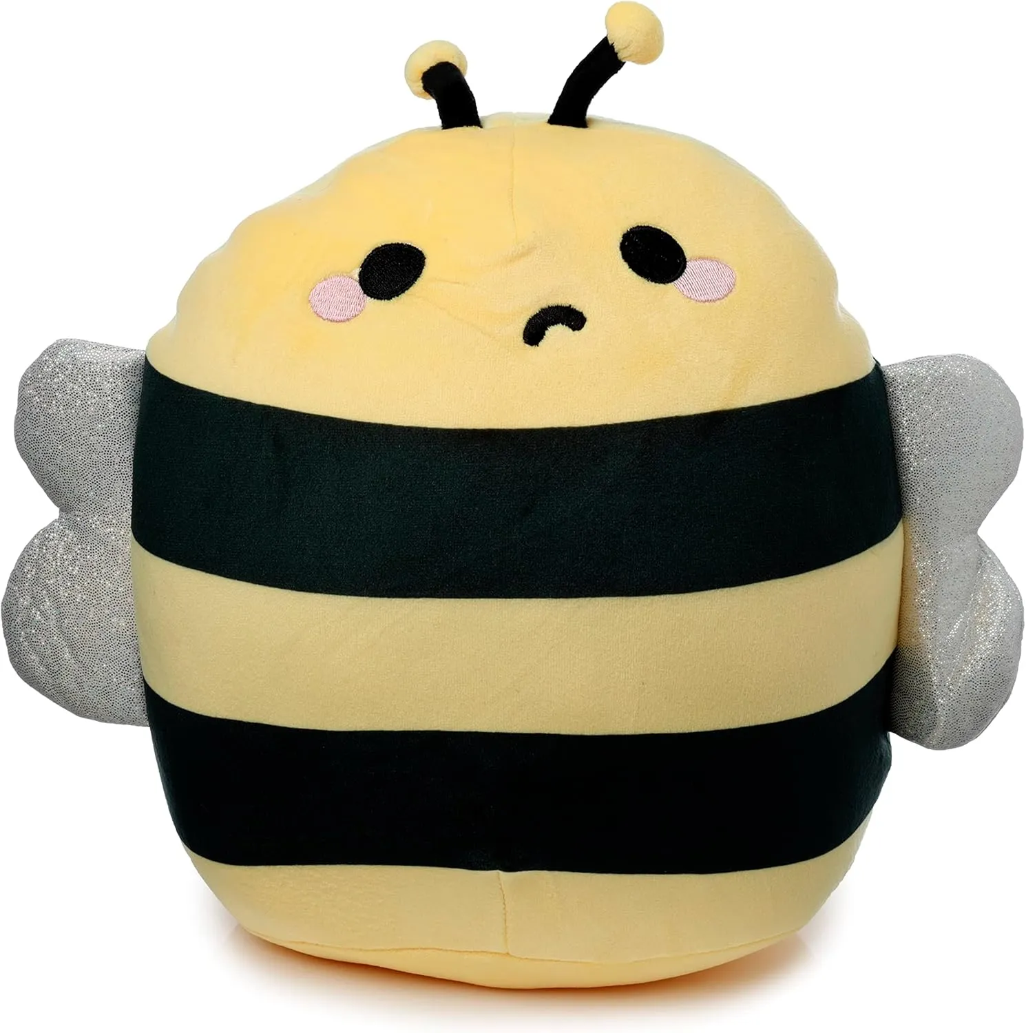 Puckator CUSH330 Squidglys Bobby the Bee Adorabugs Plush Toy - Soft Velboa Plush for Ages 3 