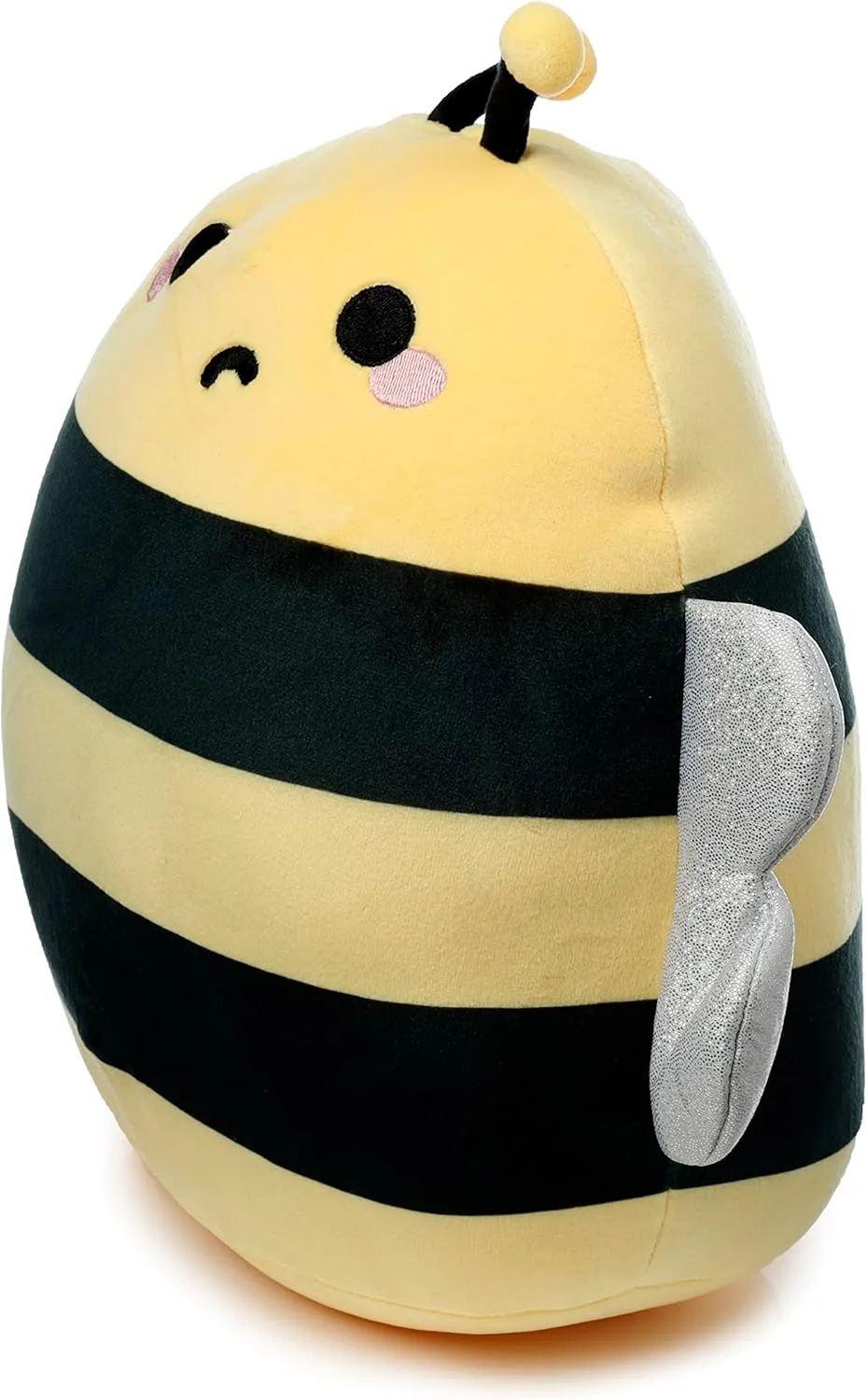Puckator CUSH330 Squidglys Bobby the Bee Adorabugs Plush Toy - Soft Velboa Plush for Ages 3 