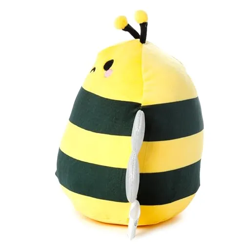Puckator CUSH330 Squidglys Bobby the Bee Adorabugs Plush Toy - Soft Velboa Plush for Ages 3 