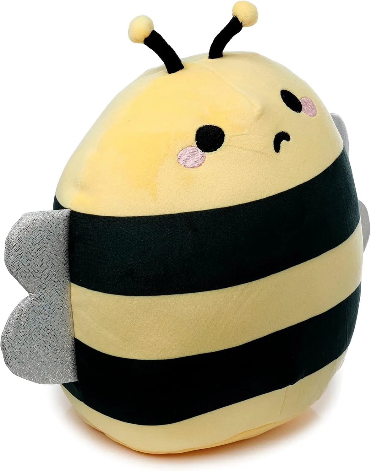 Puckator CUSH330 Squidglys Bobby the Bee Adorabugs Plush Toy - Soft Velboa Plush for Ages 3 