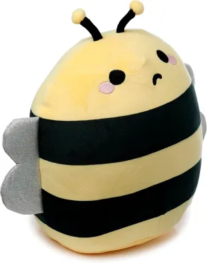 Puckator CUSH330 Squidglys Bobby the Bee Adorabugs Plush Toy - Soft Velboa Plush for Ages 3 