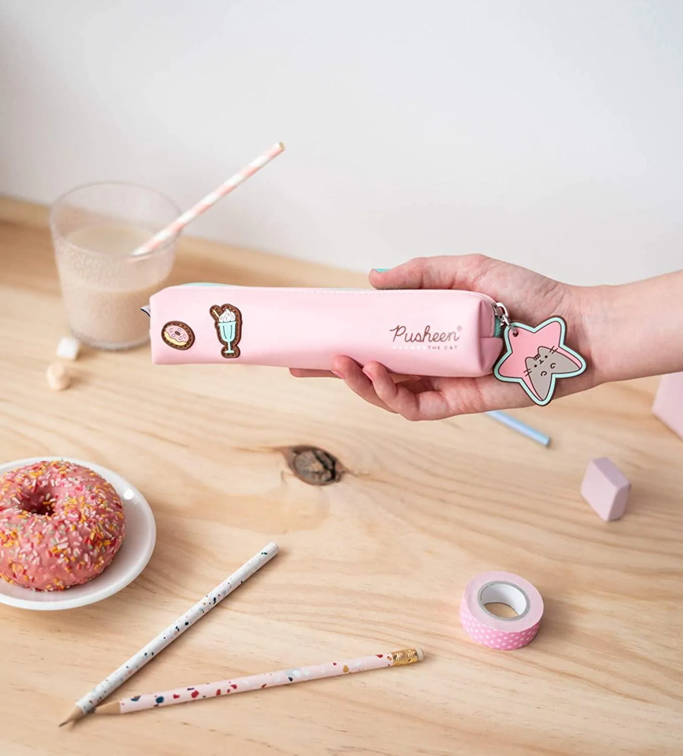 PUSHEEN Mini Pencil Case Pusheen Rose Collection