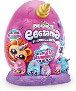 Rainbocorns One with Machine   5 Mini Eggs - Soft Unicorn Plush Toy with 20  Surprises, Multicolored, Ideal for Kids 5 