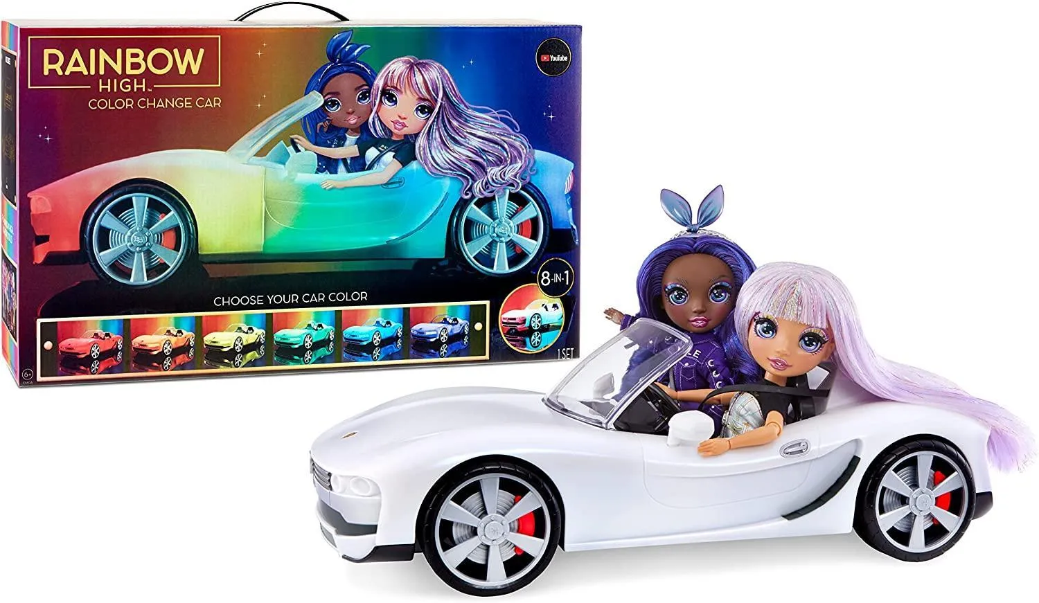Rainbow High Convertible Colour Change Car